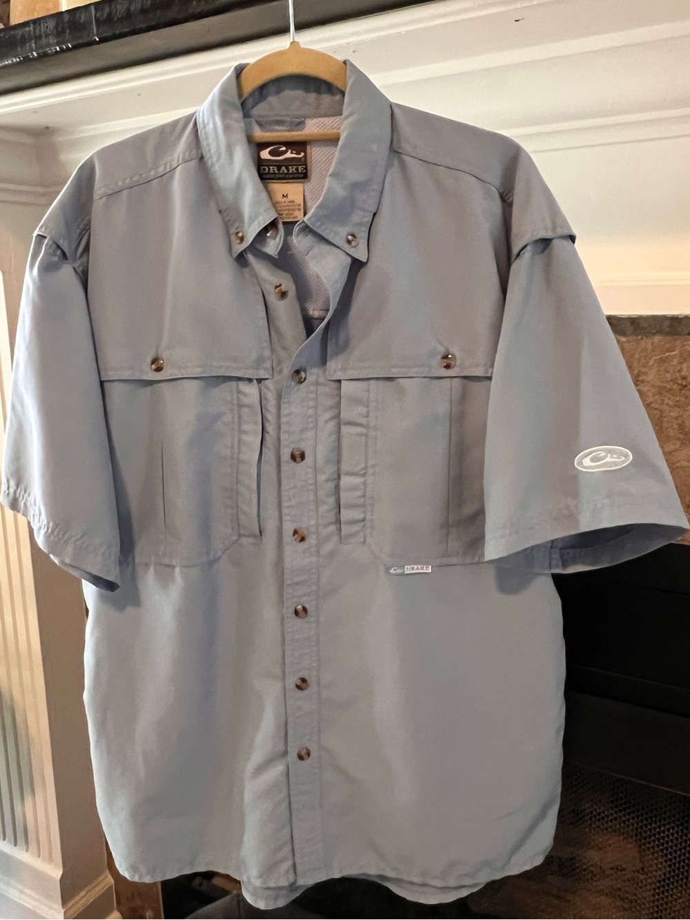 Drake Light Blue Short-Sleeve Shirt